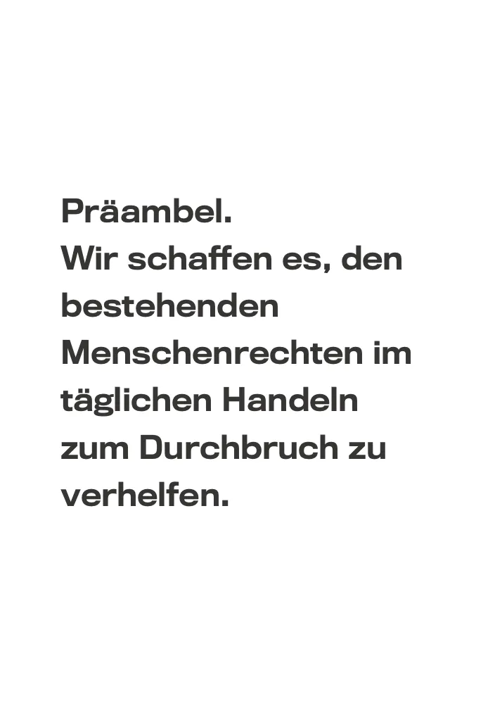 Schaffarei Manifest Präambel