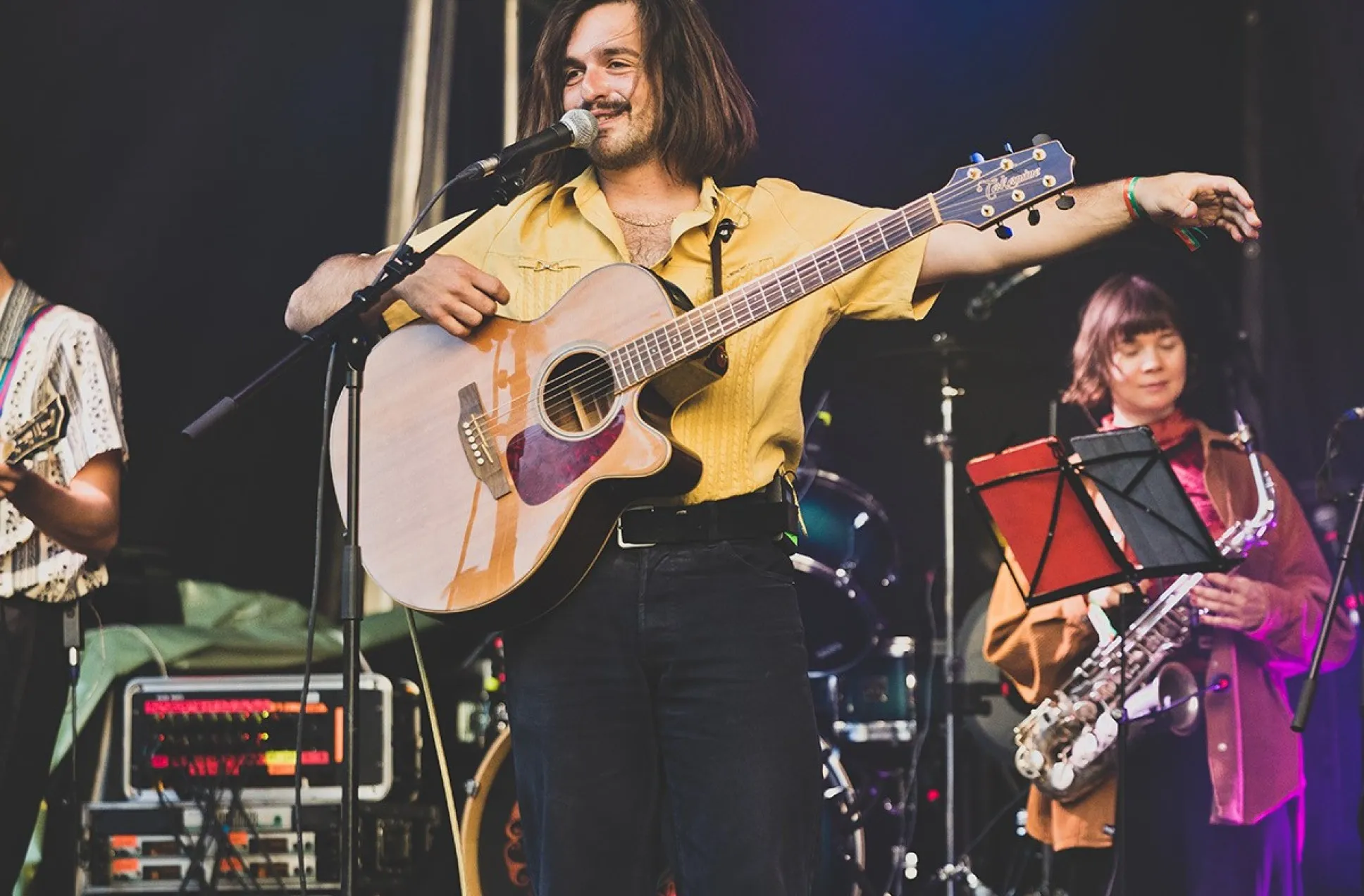 Der Sänger Ruhmer am Freitag auf der Bühne des Schaffarei Festival 2025