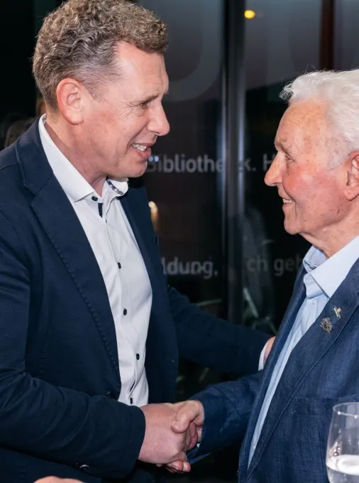 AK Präsident Heinzle mit Erwin Hammerer