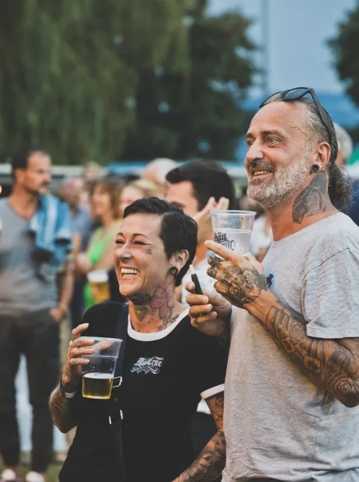 Lachendes Publikum