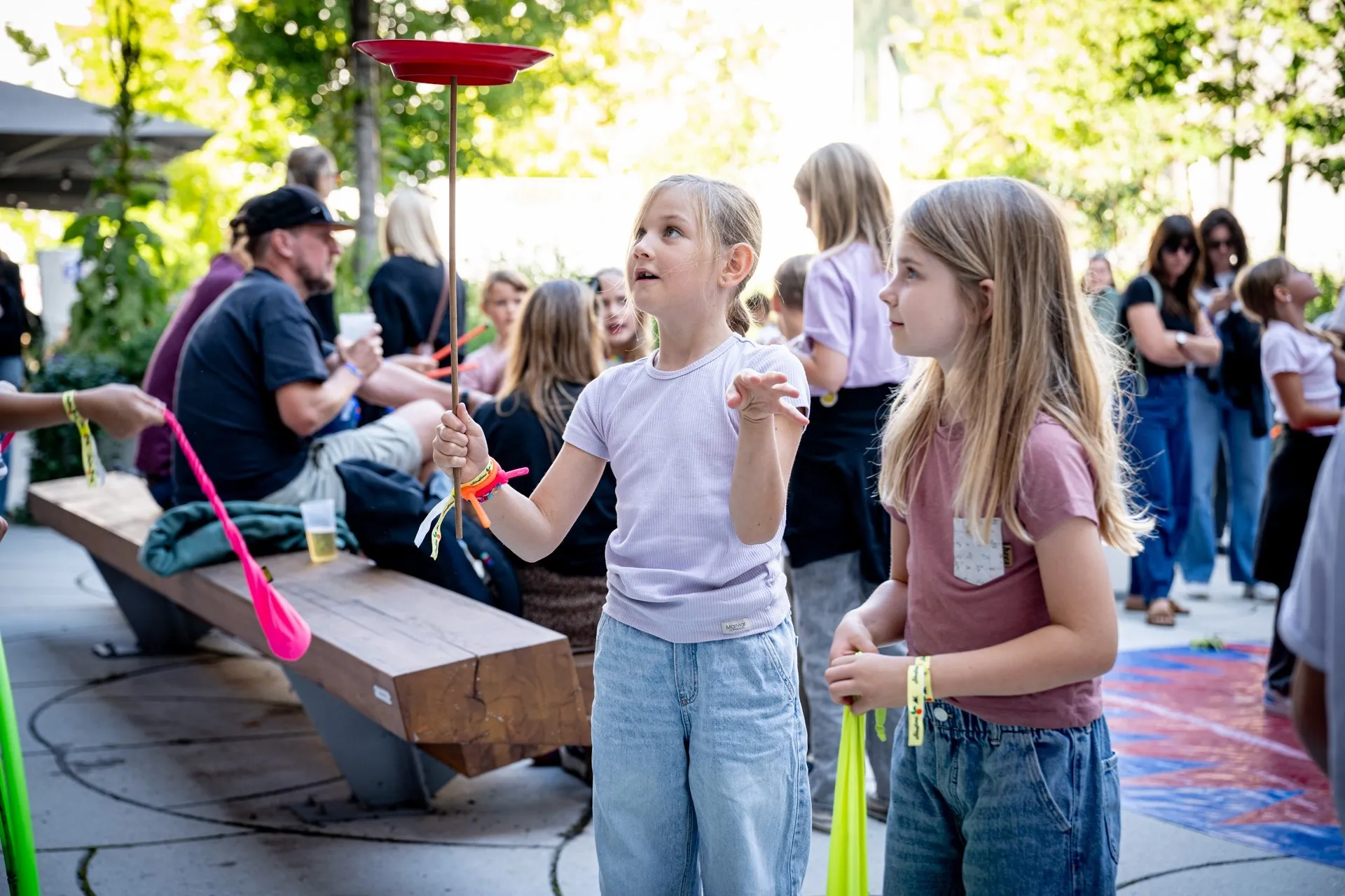 Schaffarei Festival 2025 – Samstag – Kinder beim Zirkus-Workshop