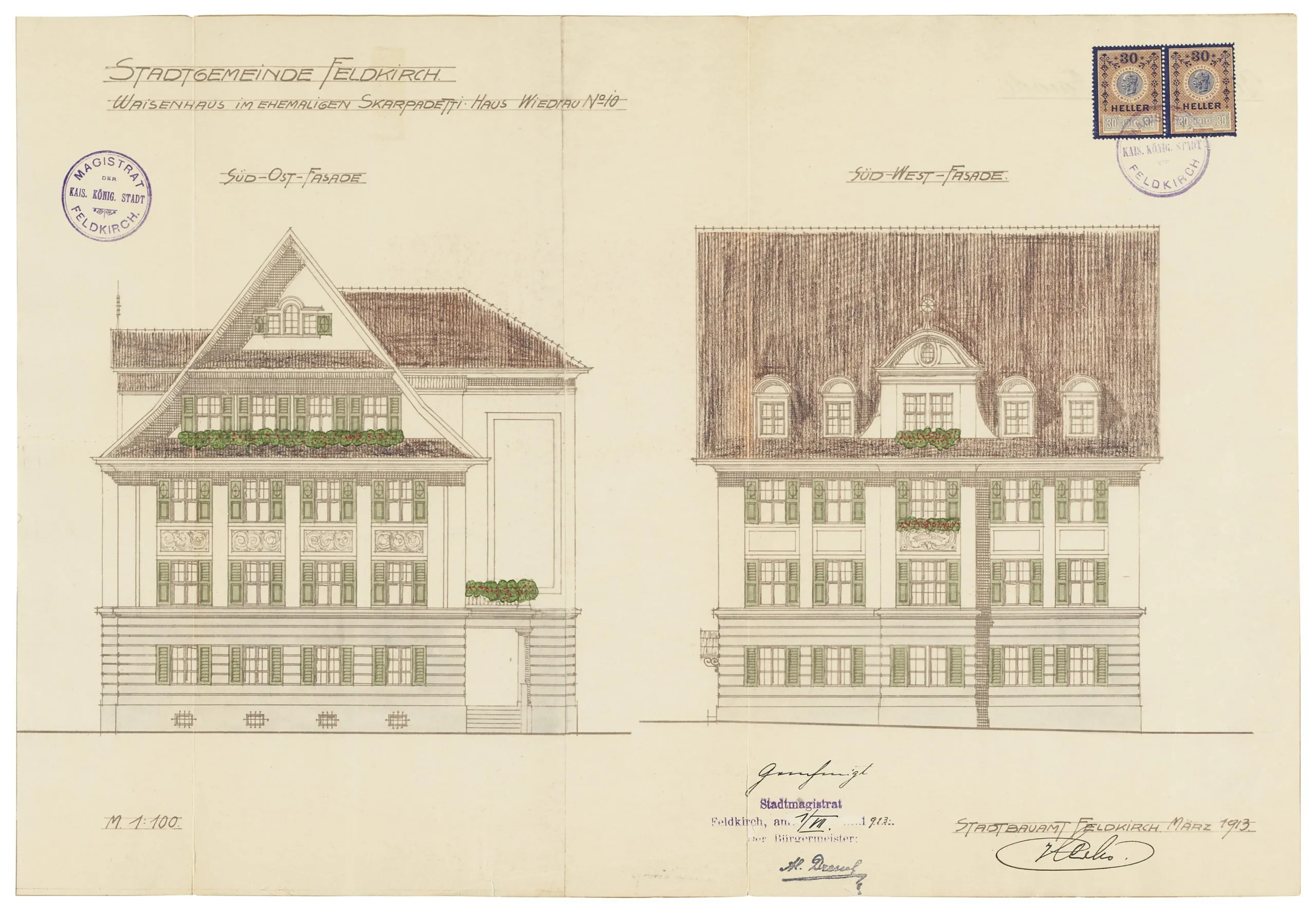 Stadbauamt Plan von 1913