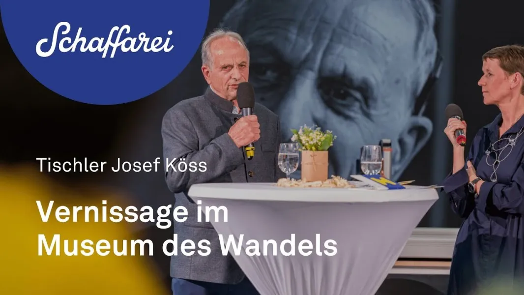 Tischler Josef Köss im Museum des Wandels