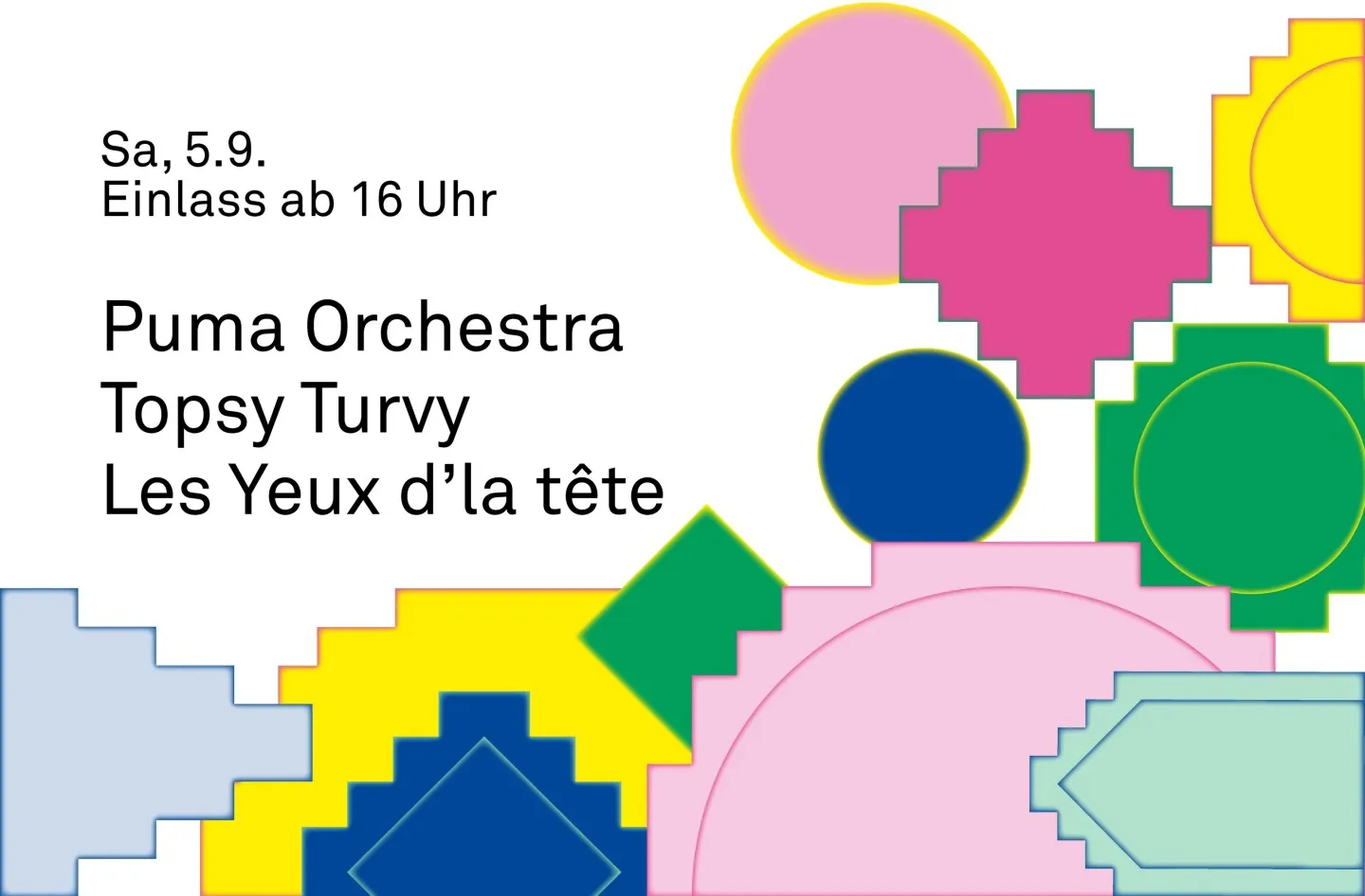 Festival Teaserbild mit bunten Symbolen und Programm Tag 3