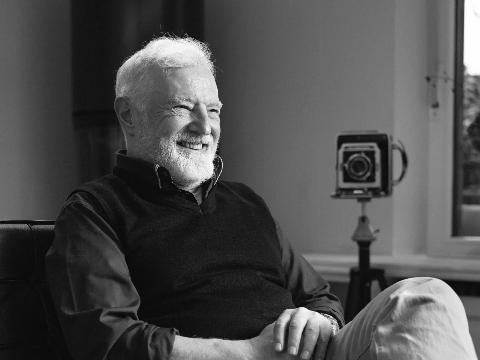 Portrait schwarz weiss Christian Stuppner